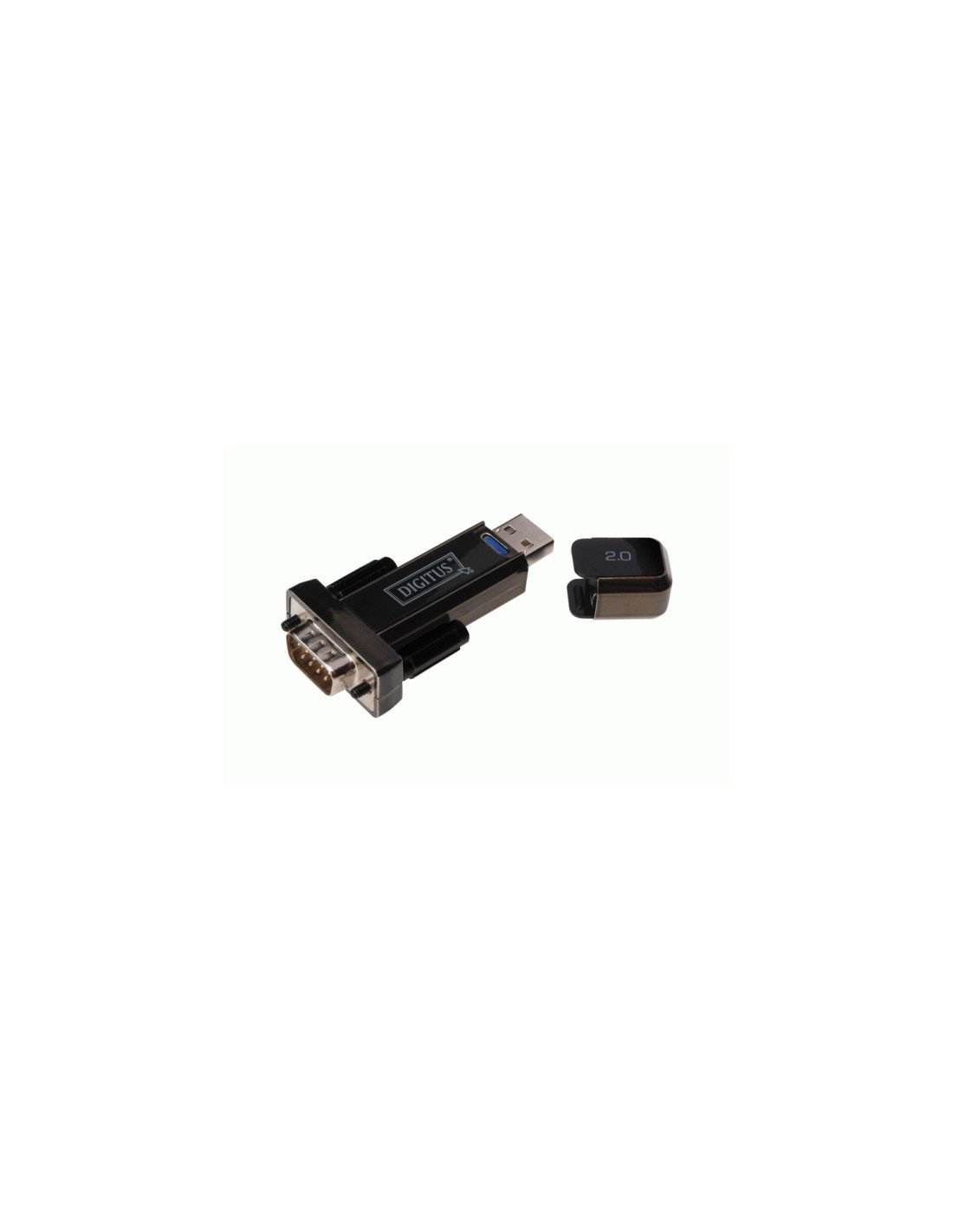 Convertidor cable digitus usb2.0 macho a D-Sub 9 macho negro DA-70156