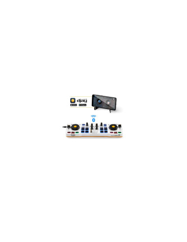 Hercules 4780921 controlador dj 2 canales Negro, Blanco, Amarillo