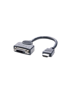Lindy 41227 adaptador de cable de vídeo 0,2 m DVI-D HDMI Negro