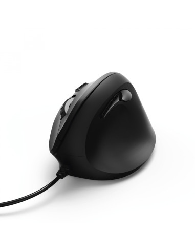 Hama | Ratón EMC-500 con cable, ratón ergonómico, hasta 1800 ppp, 6