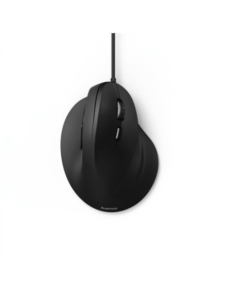 Hama | Ratón EMC-500 con cable, ratón ergonómico, hasta 1800 ppp, 6