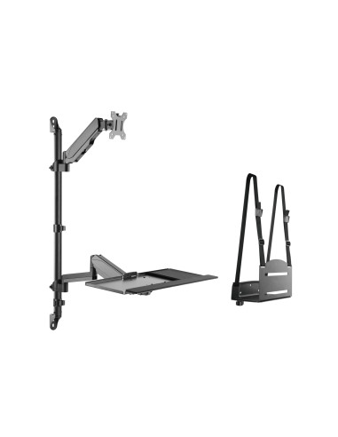 Equip Estación de trabajo mural con un solo monitor de 17"-32