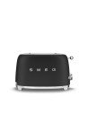 Smeg TSF01BLMEU tostadora 6 2 rebanada(s) 950 W Negro, Acero inoxidable
