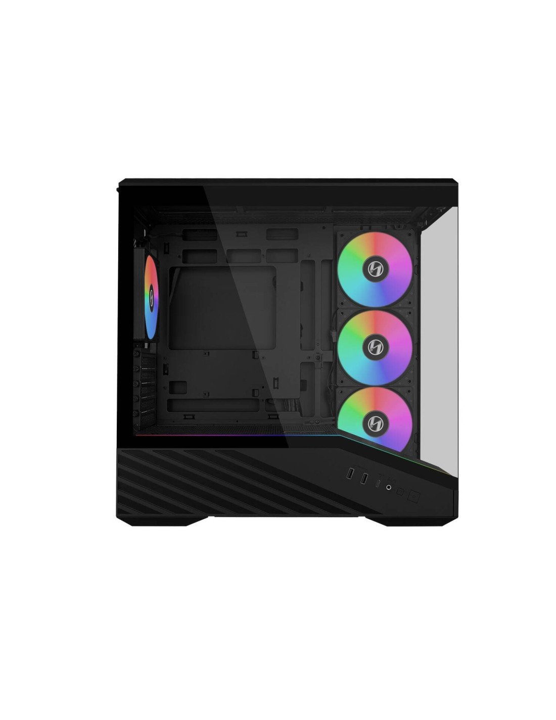 Lian Li Vector V100 Mini Negro Vidrio Caja Micro-ATX