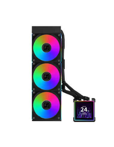 Lian Li HydroShift II LCD-S 360 CL Procesador Kit de refrigeración líquida 12 cm Negro 1 pieza(s)