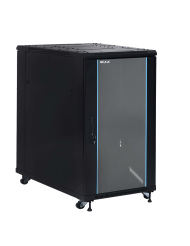 Phasak Armario Rack PRO 19" 22U 600 x 1000 negro con ventilación - PHO 6122 (desmontado)