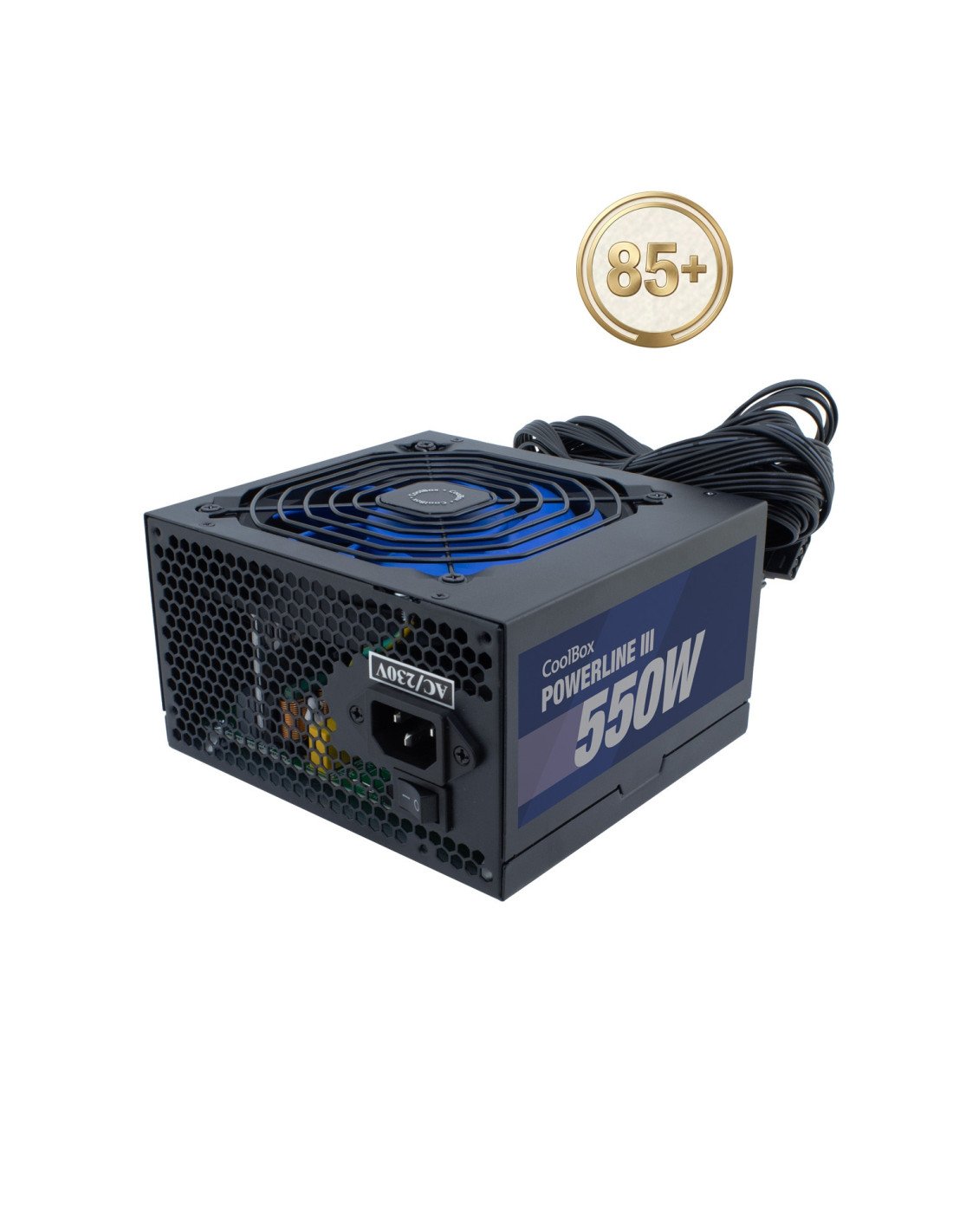 CoolBox FUENTE DE ALIMENTACION ATX POWERLINE III 550W 85%EFI
