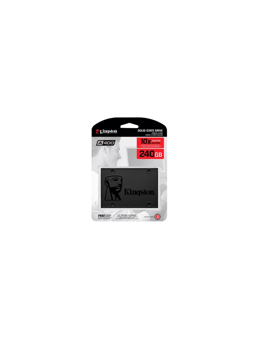 DISCO DURO SSD 240GB 2.5\" SATA3 A400 KINGSTON