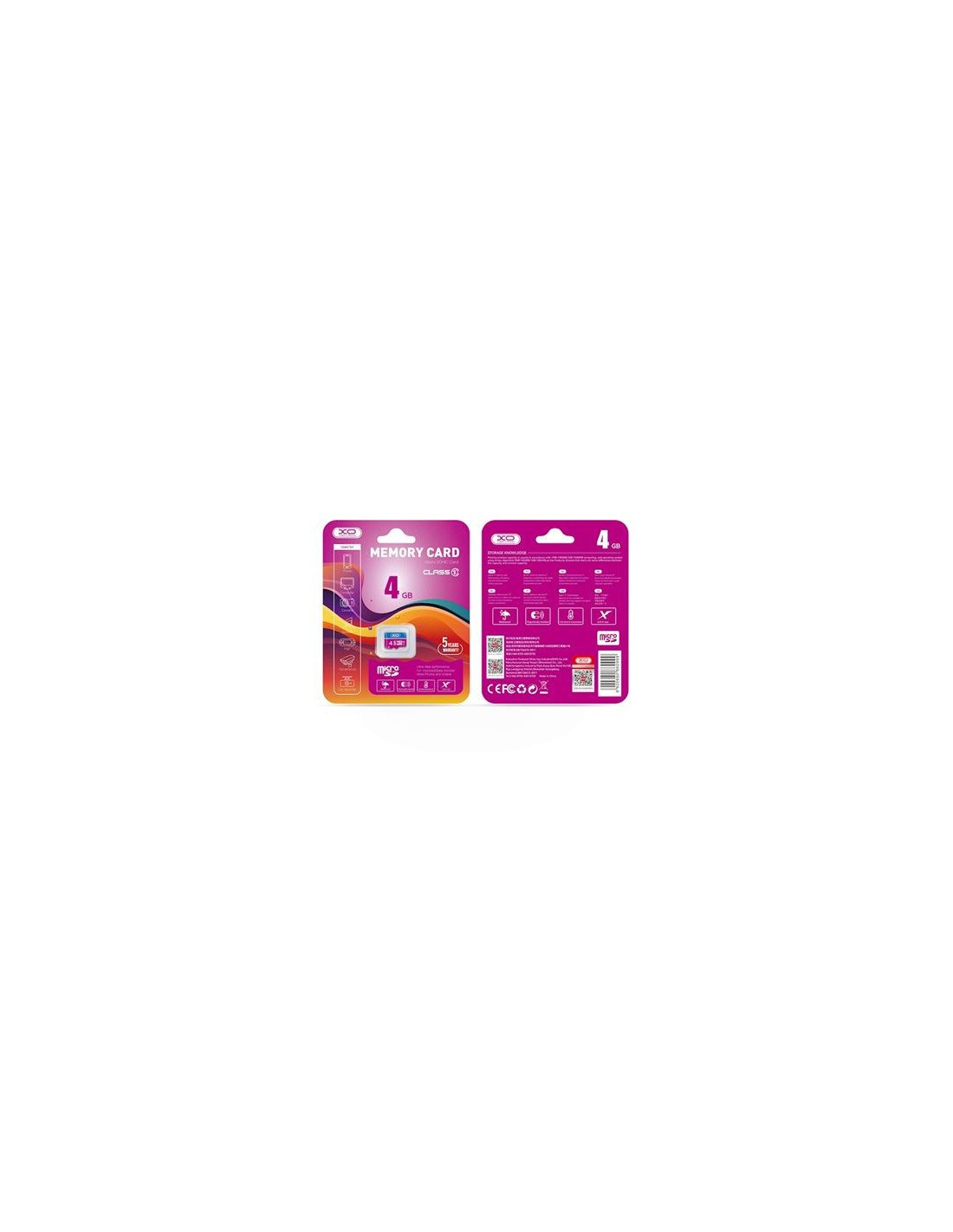 TARJETA MEMORIA MICRO SD 4GB CLASE 10 XO