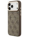 GUESS FUNDA CON MAGSAFE RING IPHONE 17 PRO MAX MARRON