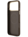 GUESS FUNDA CON MAGSAFE RING IPHONE 17 PRO MAX MARRON