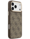 GUESS FUNDA CON MAGSAFE RING IPHONE 17 PRO MAX MARRON