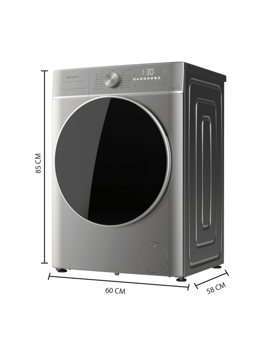 Lavadora Bolero DressCode 9800 Inverter Steel A