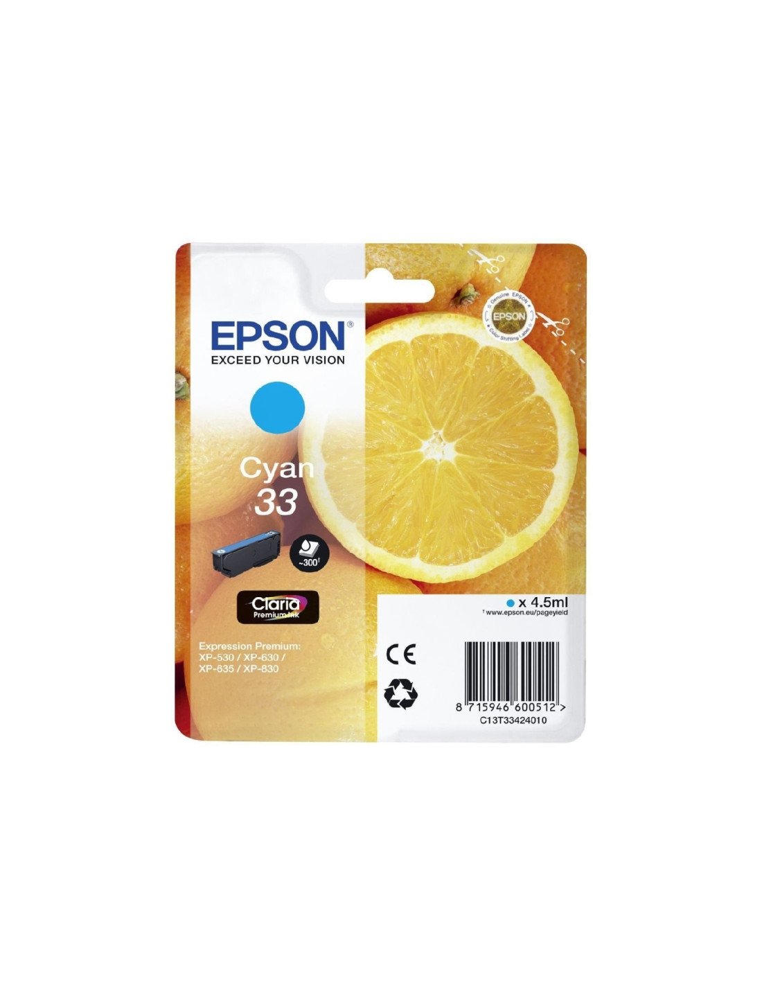 CARTUCHO EPSON 33 CIAN C13T33424012