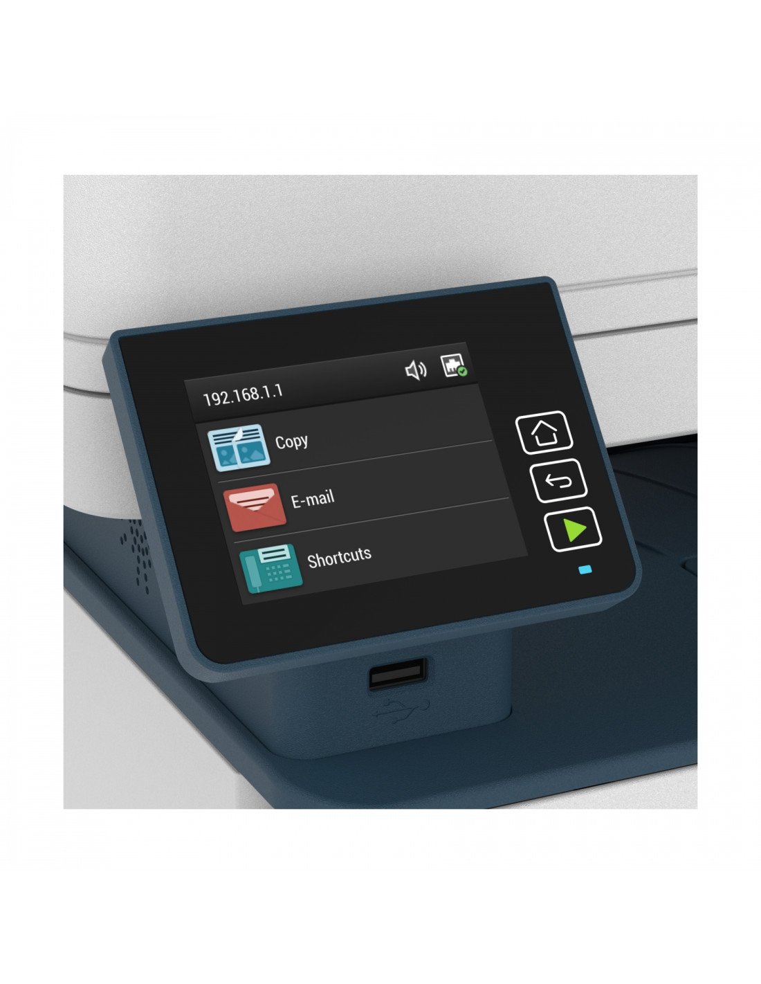 Xerox B235 Impresora multifuncion laser escaner fax PS3 PCL5e/6 ADF 2 bandejas azul blanco