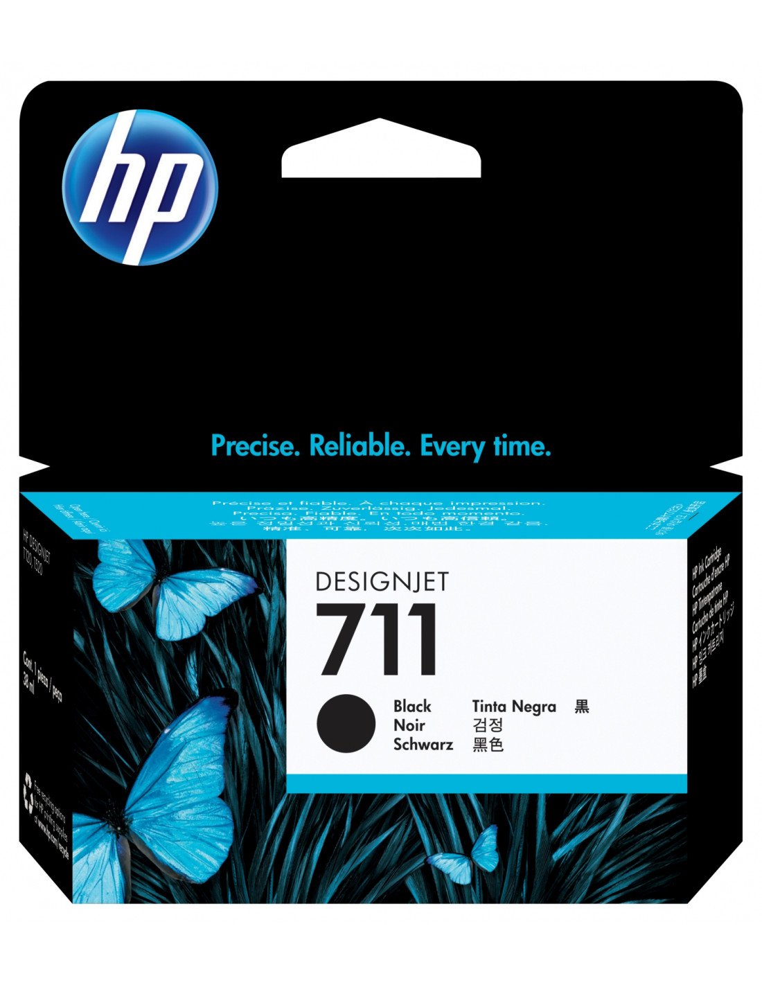HP Cartucho de tinta DesignJet 711 negro de 38 ml
