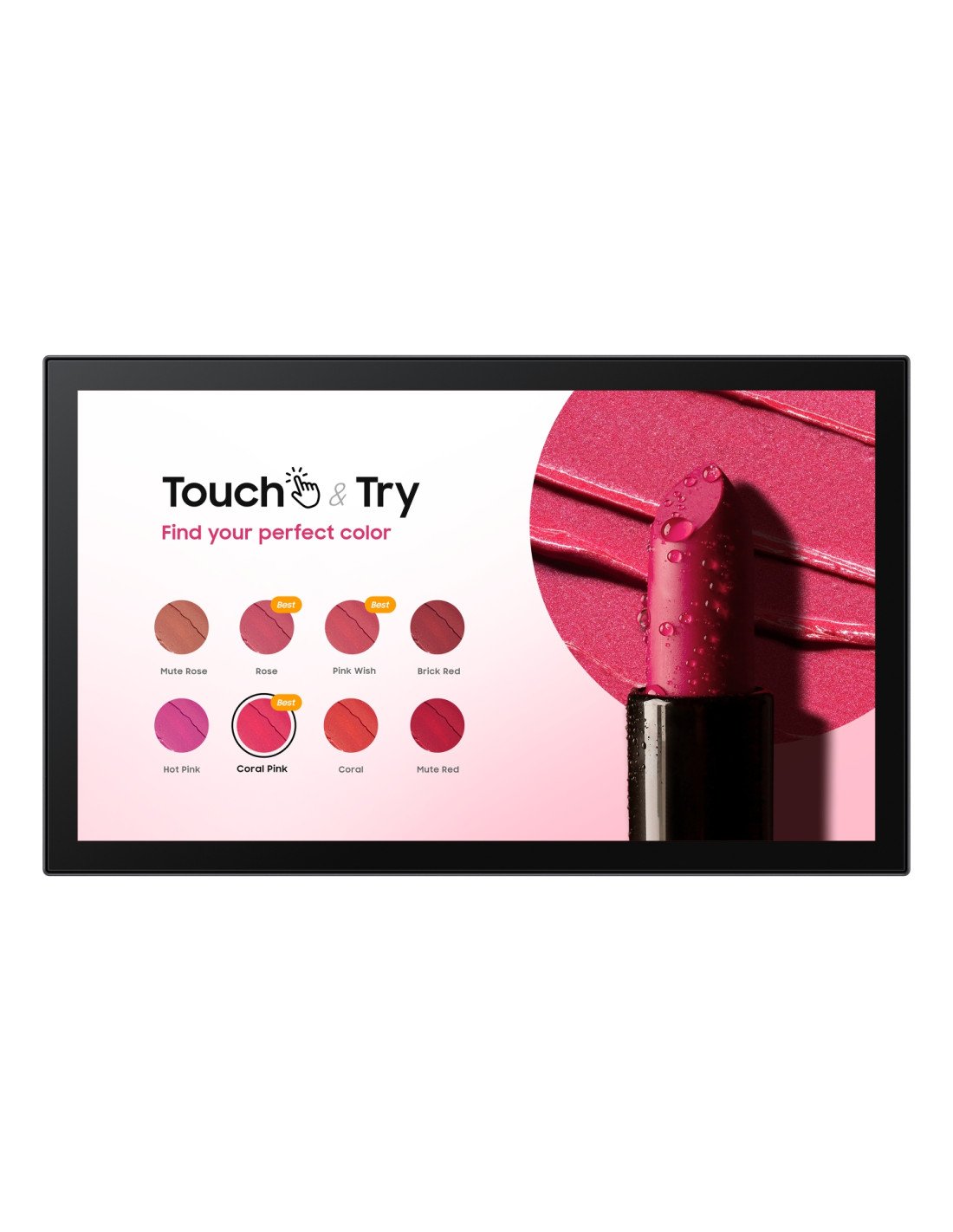 Samsung QB13C-T Pantalla plana para señalización digital 33 cm (13") LCD Wifi 500 cd / m² Full HD Negro Pantalla táctil Tizen 7.