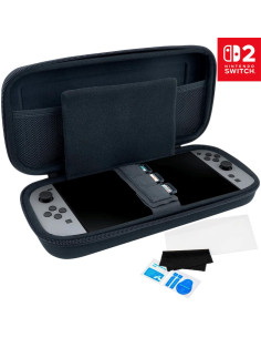 Nacon Pack Funda Rigida + Protector para Nintendo Switch 2 Negra (SWITCHNEWPACK5BLACK)