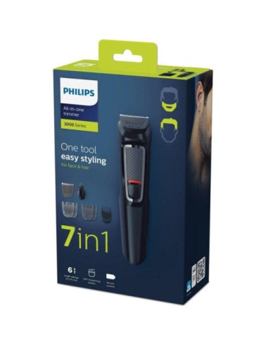 Philips MULTIGROOM Series 3000 Cara y cabello 7 en 1 con 7