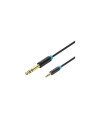 Vention Cable Estéreo BABBH/ Jack 6.5 Macho - Jack 3.5 Macho/ 2m/ Negro