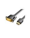 Vention Cable Conversor ABFBF/ DVI Macho - HDMI Macho/ 1m/ Negro