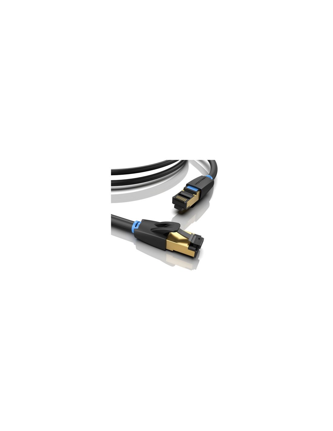 Vention Cable de Red RJ45 SFTP IKABF Cat.8/ 1m/ Negro