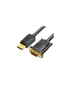 Vention Cable Conversor HBLBH/ Displayport Macho - VGA Macho/ 2m/ Negro