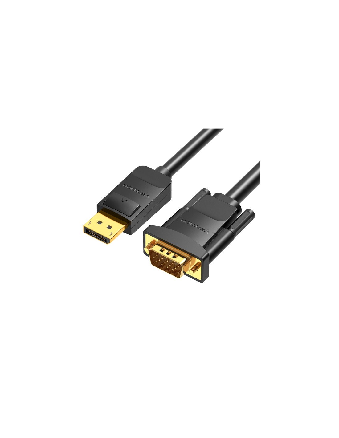 Vention Cable Conversor HBLBH/ Displayport Macho - VGA Macho/ 2m/ Negro