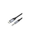 Vention Cable Conversor Audio BGKHF/ USB Tipo-C Macho - Jack 3.5 Macho/ 1m/ Gris