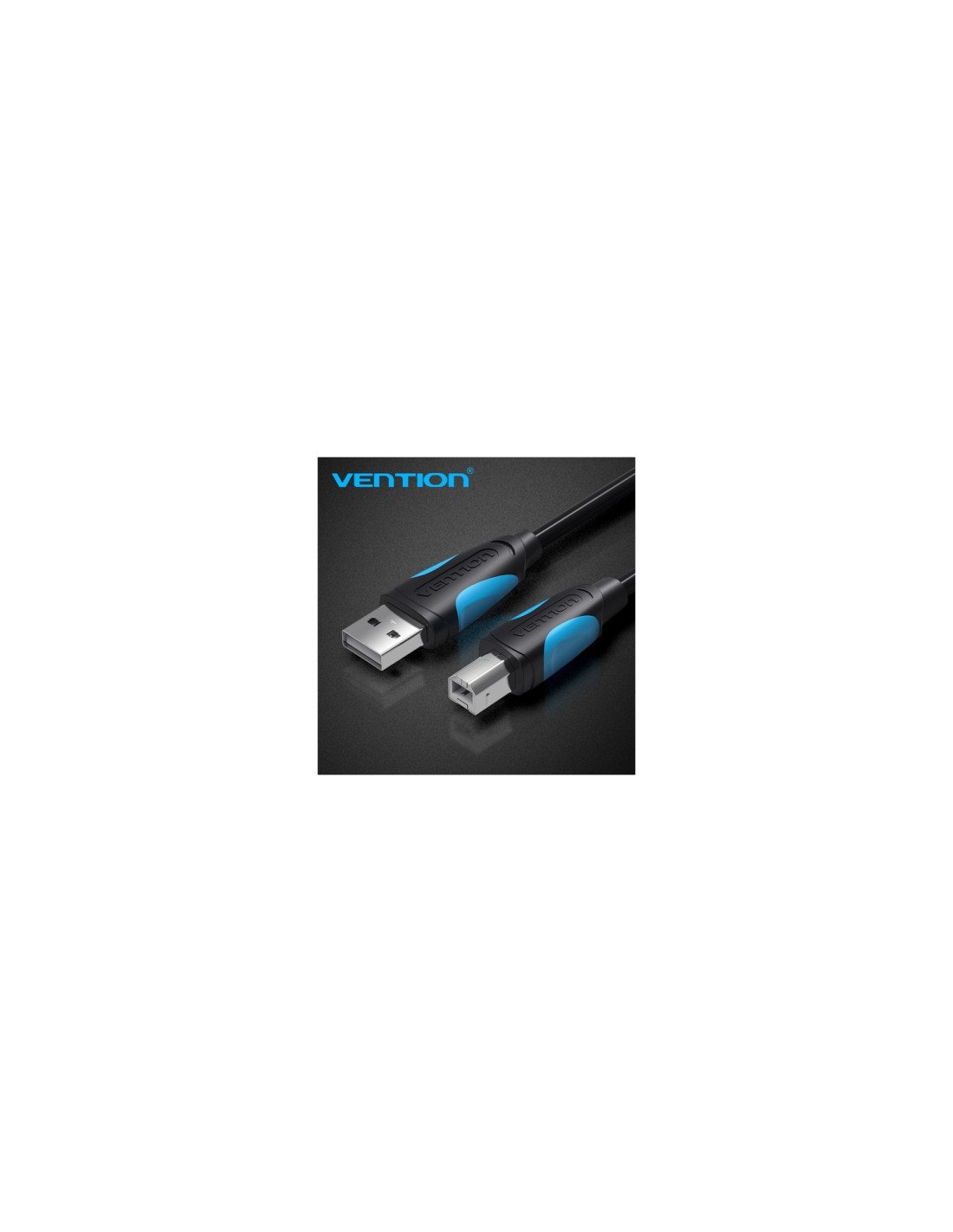 Vention Cable USB 2.0 Impresora VAS-A16-B100/ USB Tipo-B Macho - USB Macho/ 1m/ Negro