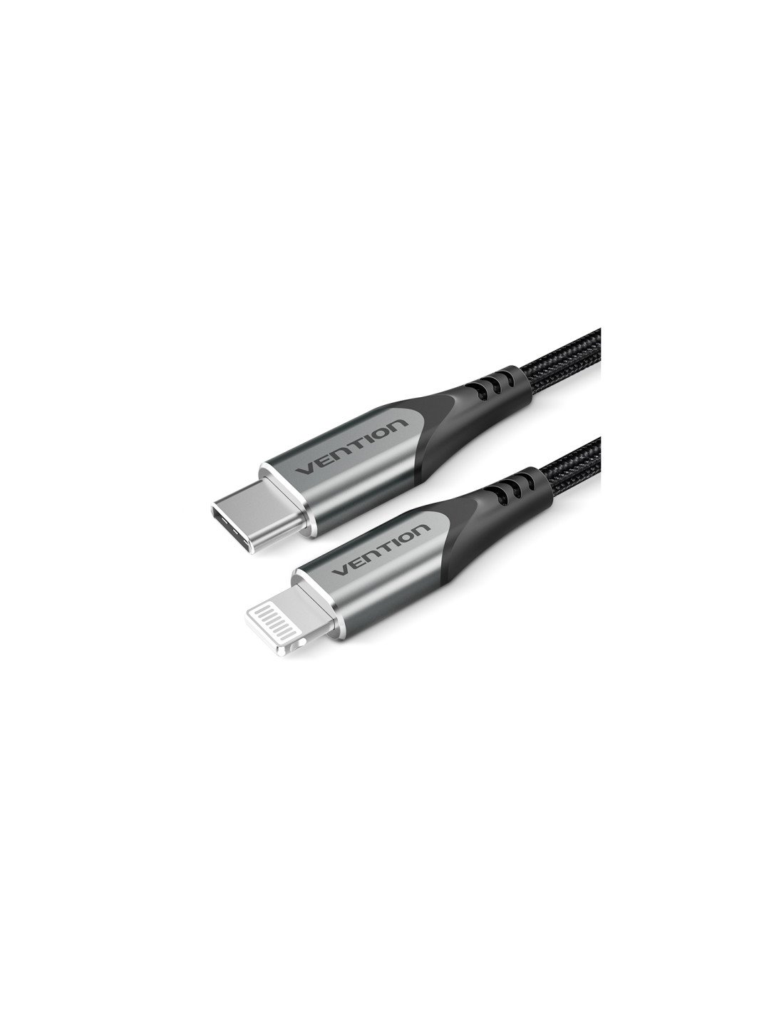 Vention Cable USB 2.0 Tipo-C Lightning TACHF/ USB Tipo-C Macho - Lightning Macho/ 1m/ Gris