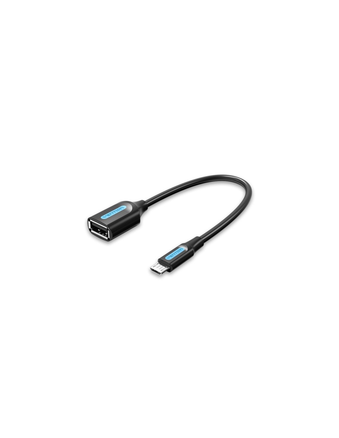 Vention Cable USB 2.0 CCUBB/ MicroUSB Macho - USB Hembra/ 480Mbps/ 15cm/ Negro