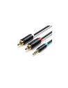 Vention Cable Estéreo BCLBI/ Jack 3.5 Macho - 2x RCA Macho/ 3m/ Negro