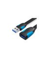 Vention Cable Alargador USB 3.0 VAS-A13-B200/ USB Macho - USB Hembra/ 2m/ Negro y Azul