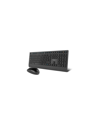 NOX NXLITEDUOSP teclado Ratón incluido Hogar RF Wireless + Bluetooth QWERTY Español Negro