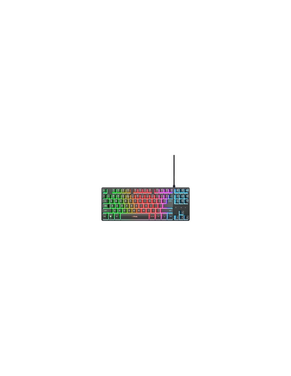 Trust GXT 833 Thado TKL teclado Juego USB QWERTY Español Negro