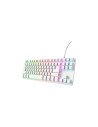 Trust GXT 833W Thado TKL teclado Juego USB QWERTY Español Blanco