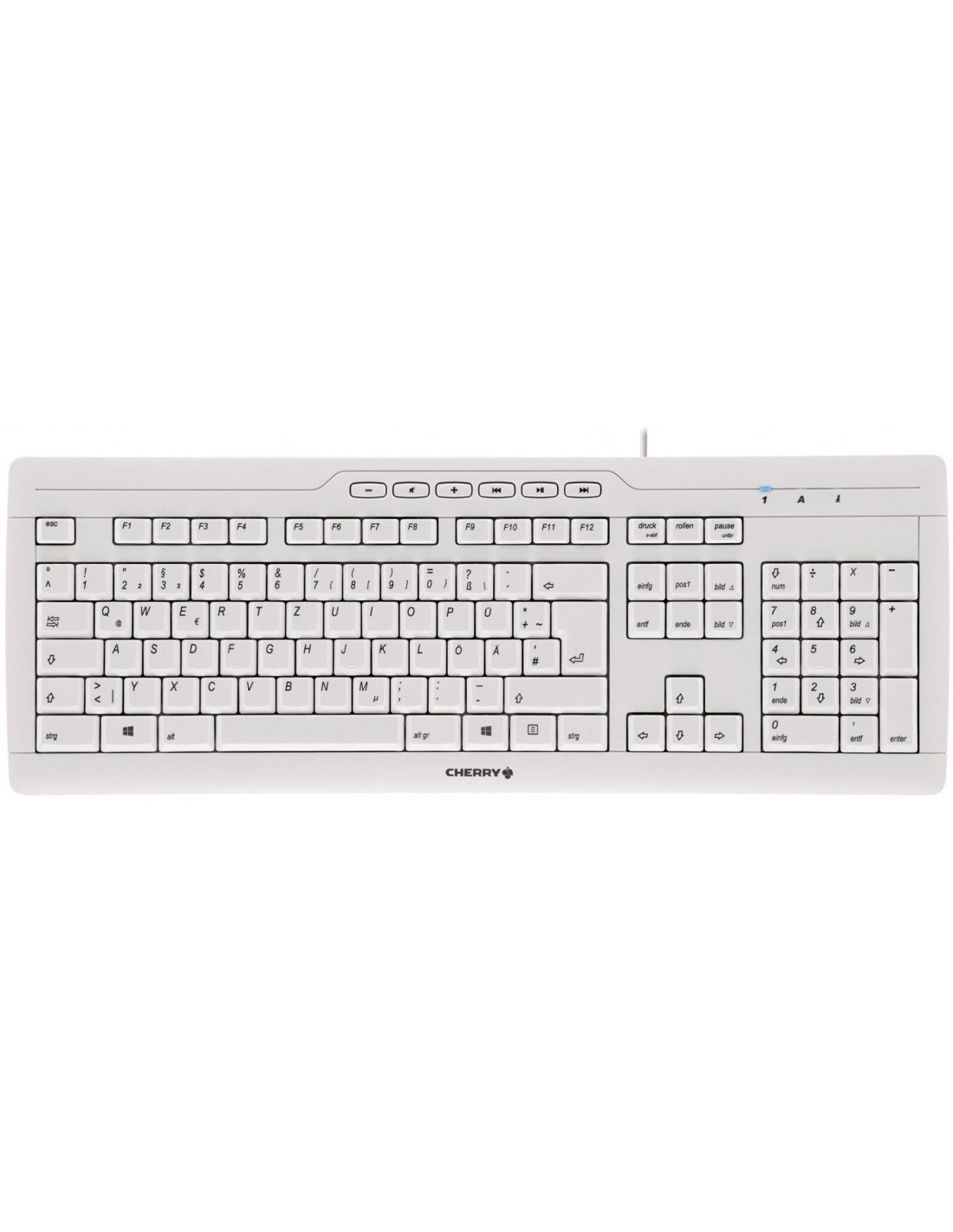 TECLADO CHERRY STREAM 3.0 USB BLANCO G85-23200ES-0
