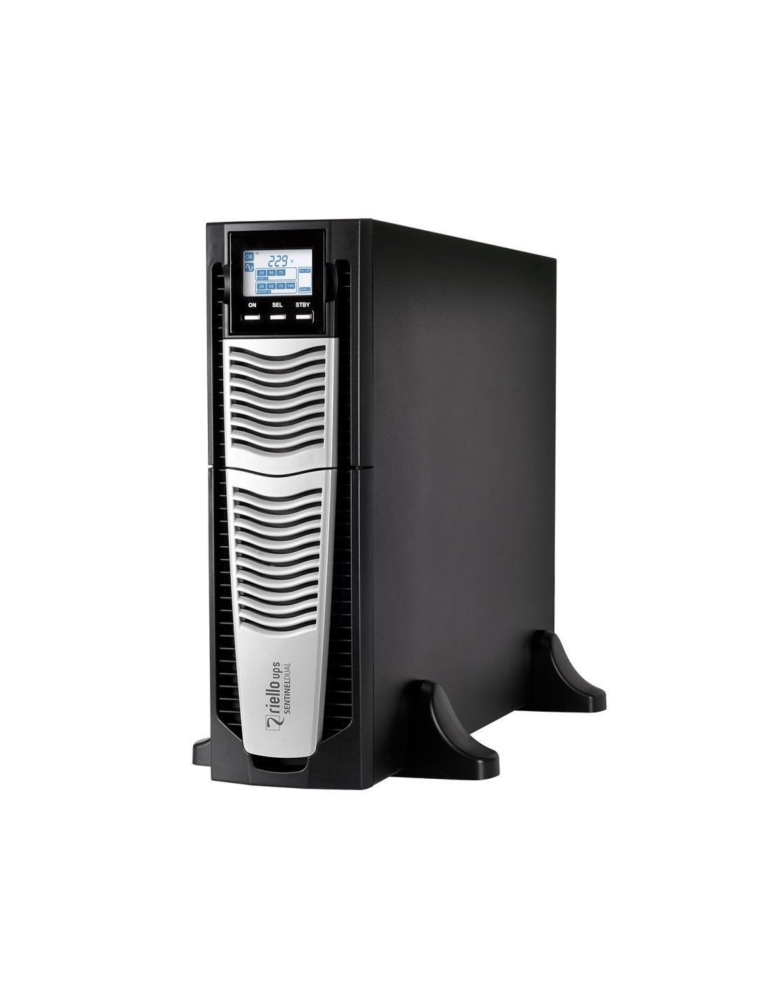 SAI RIELLO UPS SENTINEL DUAL HIGH POWER 6000VA 6000W 8 x IEC 320 RS-232 USB MONTAJE RACK 3U EXTERNO NEGRO SDU 6000