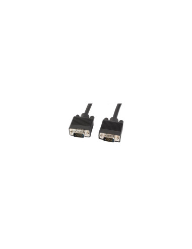 CABLE LANBERG VGA MACHO A VGA MACHO FERRITAS 5M NEGRO CA-VGAC-10CC-0050-B