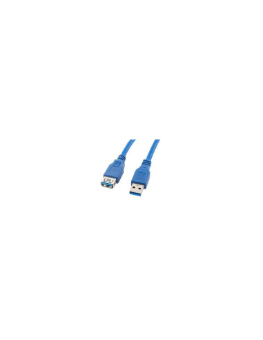 CABLE ALARGADOR LANBERG USB 3.0 MACHO A USB 3.0 HEMBRA 1.8M AZUL CA-US3E-10CC-0018-B