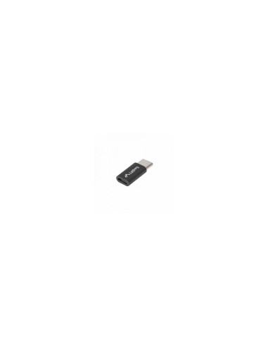 ADAPTADOR LANBERG MICROUSB HEMBRA A USB TIPO-C MACHO NEGRO AD-UC-UM-02