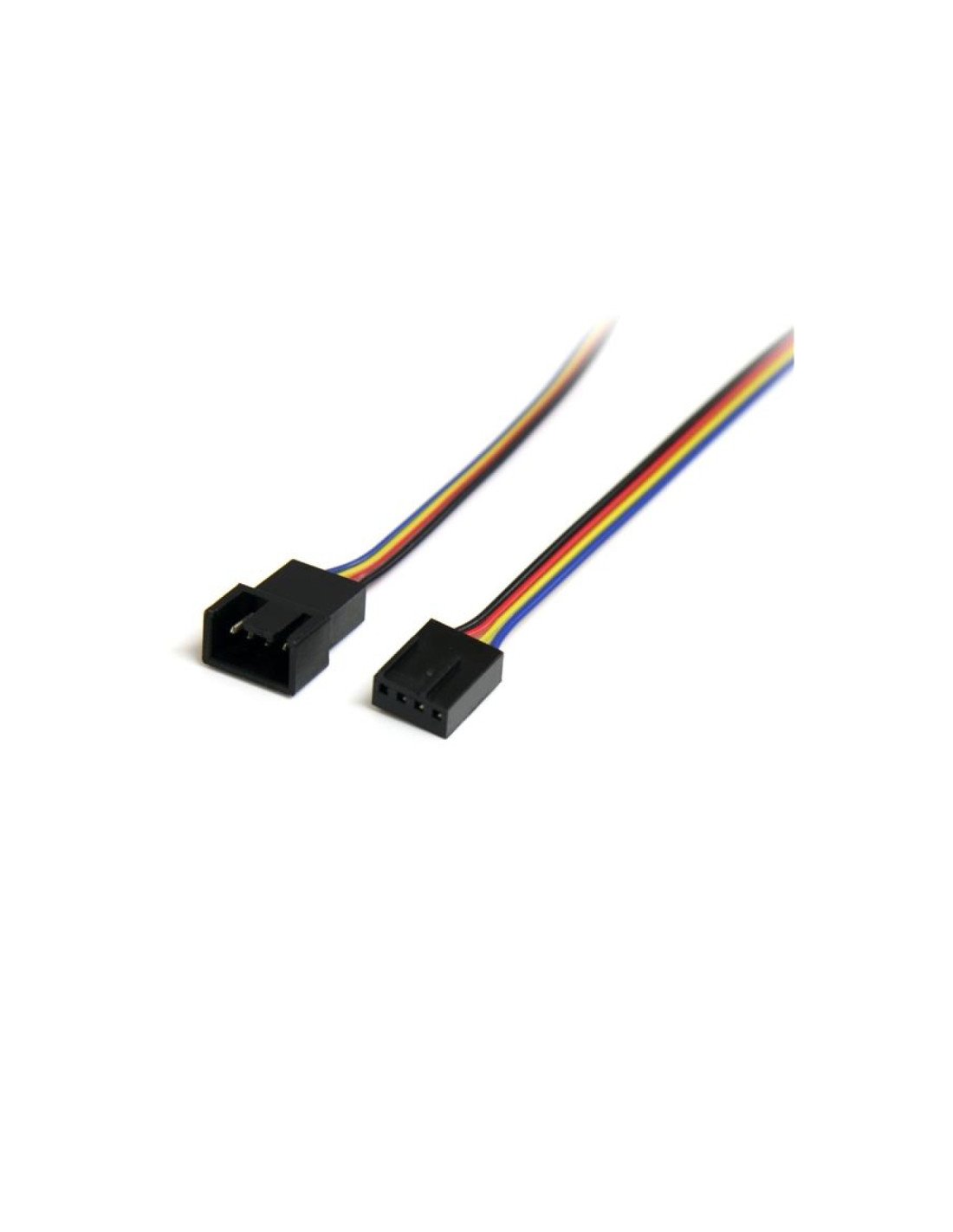 StarTech.com Cable Extensor 0,3m PWM 4 Pines Alimentación Ventilador Fan Placa Base Macho a Hembra