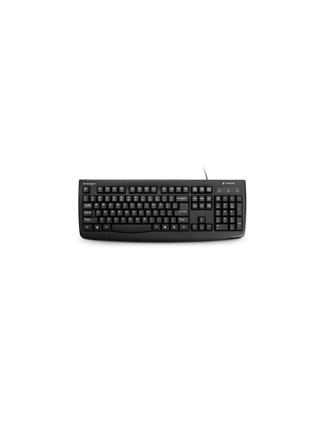 Kensington Teclado USB lavable Pro Fit negro
