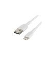 BELKIN cable de conector Lightning Macho/USB A Macho 0,15 m Blanco