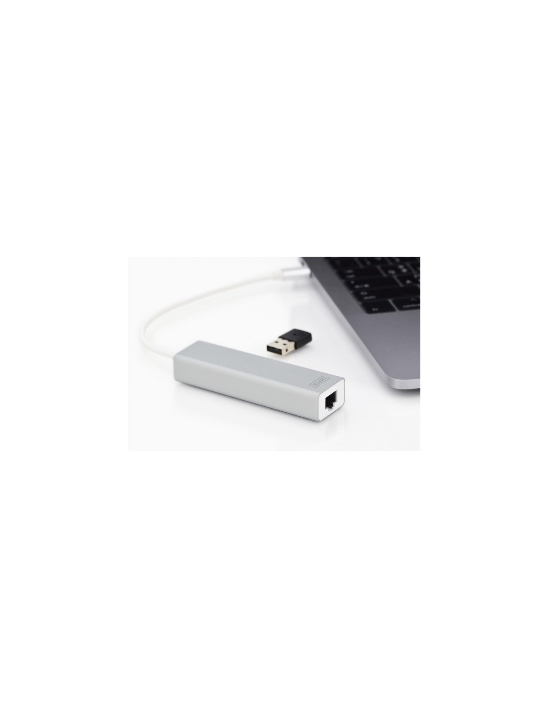 Digitus HUB de interfaz USB 3.2 Gen 1 (3.1 Gen 1) Type-C 1000 Mbit/s Gris, Blanco