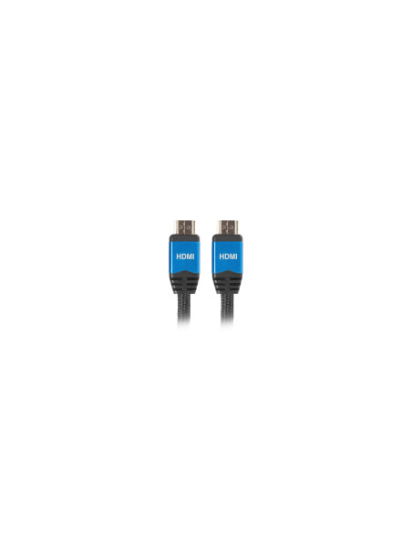 Lanberg CA-HDMI-20CU-0030-BL Cable hdmi tipo a estandar macho a macho 3m negro