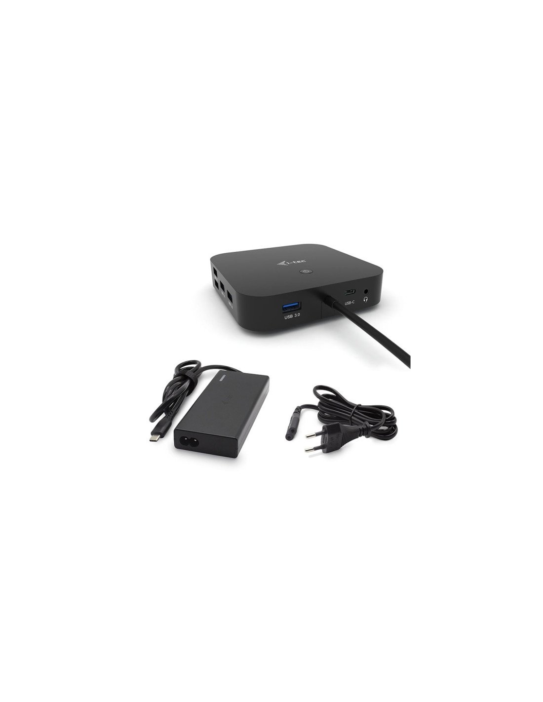 i-tec USB-C Dual Display Docking Station with Power Delivery 65W + Universal Charger 77 W