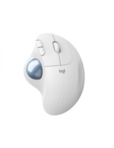 Ratón Logitech ERGO M575 mano derecha RF inalámbrica + Bluetooth Trackball 2000 DPI Blanco