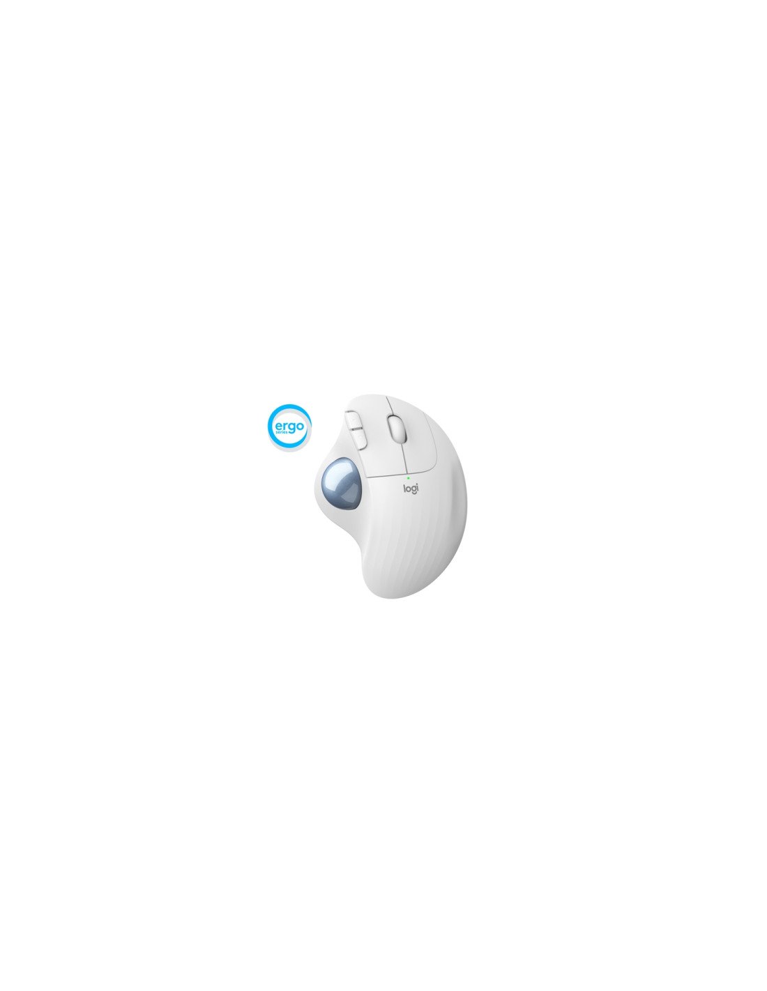 Ratón Logitech ERGO M575 mano derecha RF inalámbrica + Bluetooth Trackball 2000 DPI Blanco